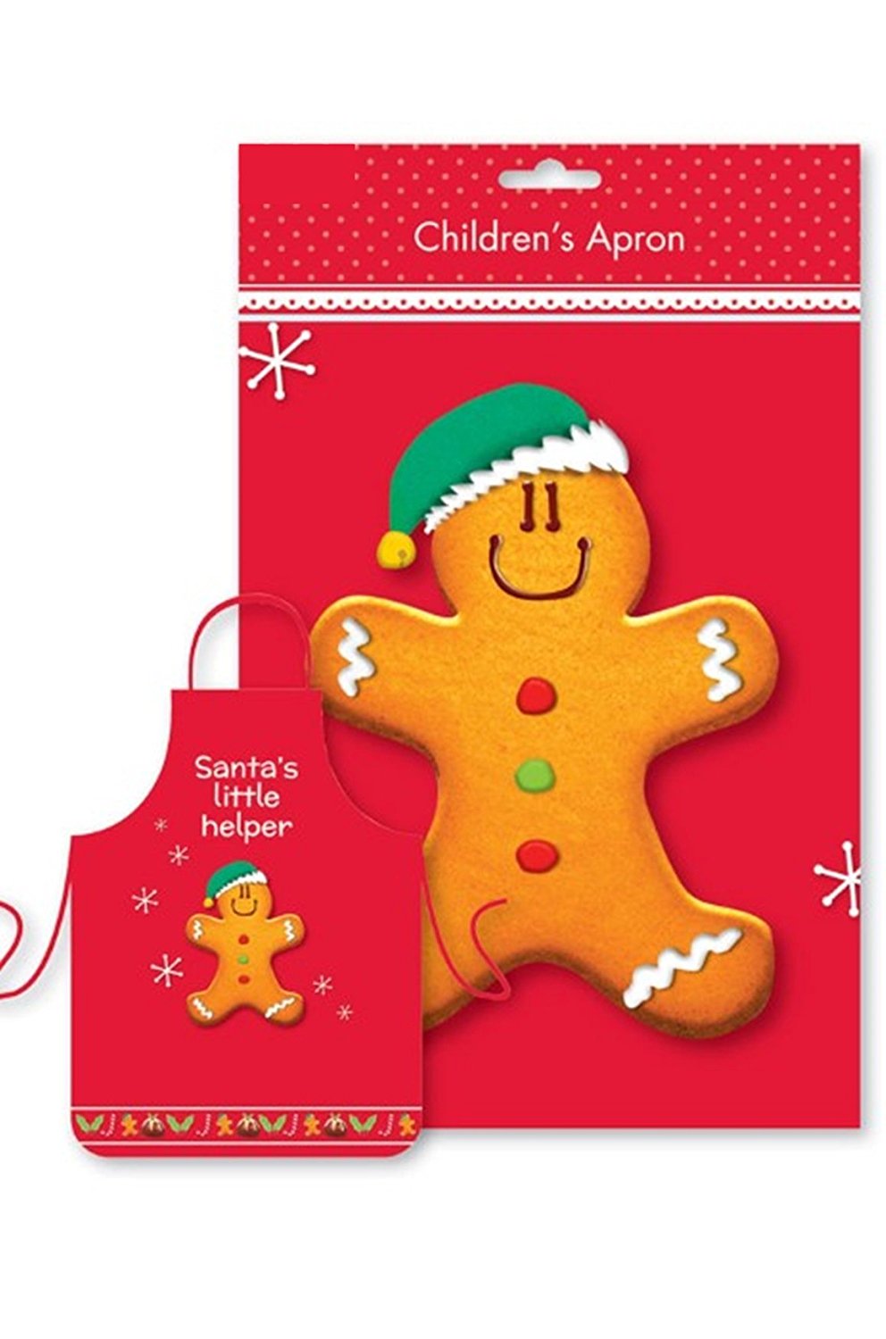 'CHILDREN / KID / CHILD CHRISTMAS / XMAS SANTA'S LITTLE HELPER APRON - GINGERBREAD DESIGN'||'. '||'HCKA' \\\HCKA