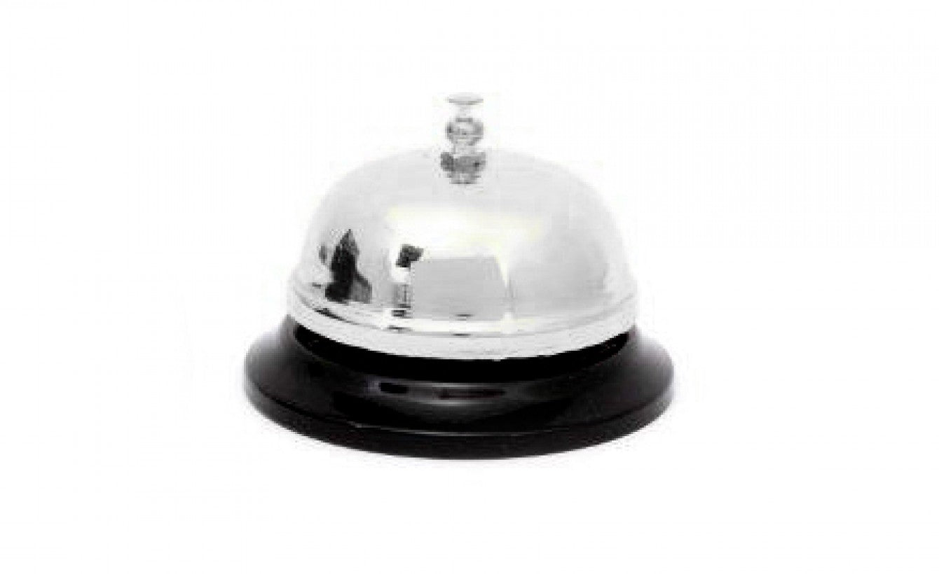 TRADITIONAL STAINLESS STEEL DESK SERVICE BELL. ST7130 \\\HH4960