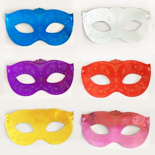 PARTY THEATRE MASK X 6 COLOURS  6PK. HMAQ \\\HMAQ