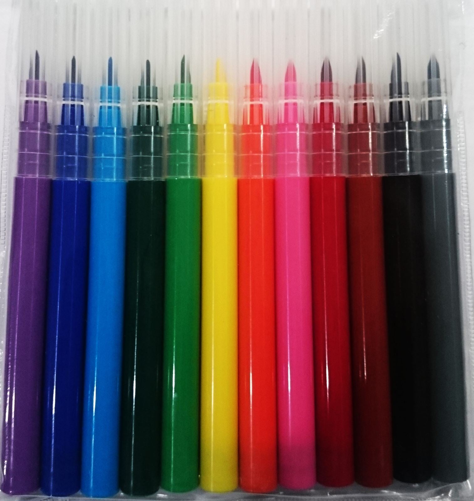 12 WASHABLE BRUSH PENS THICK THIN. INK3031 \\\INK3031