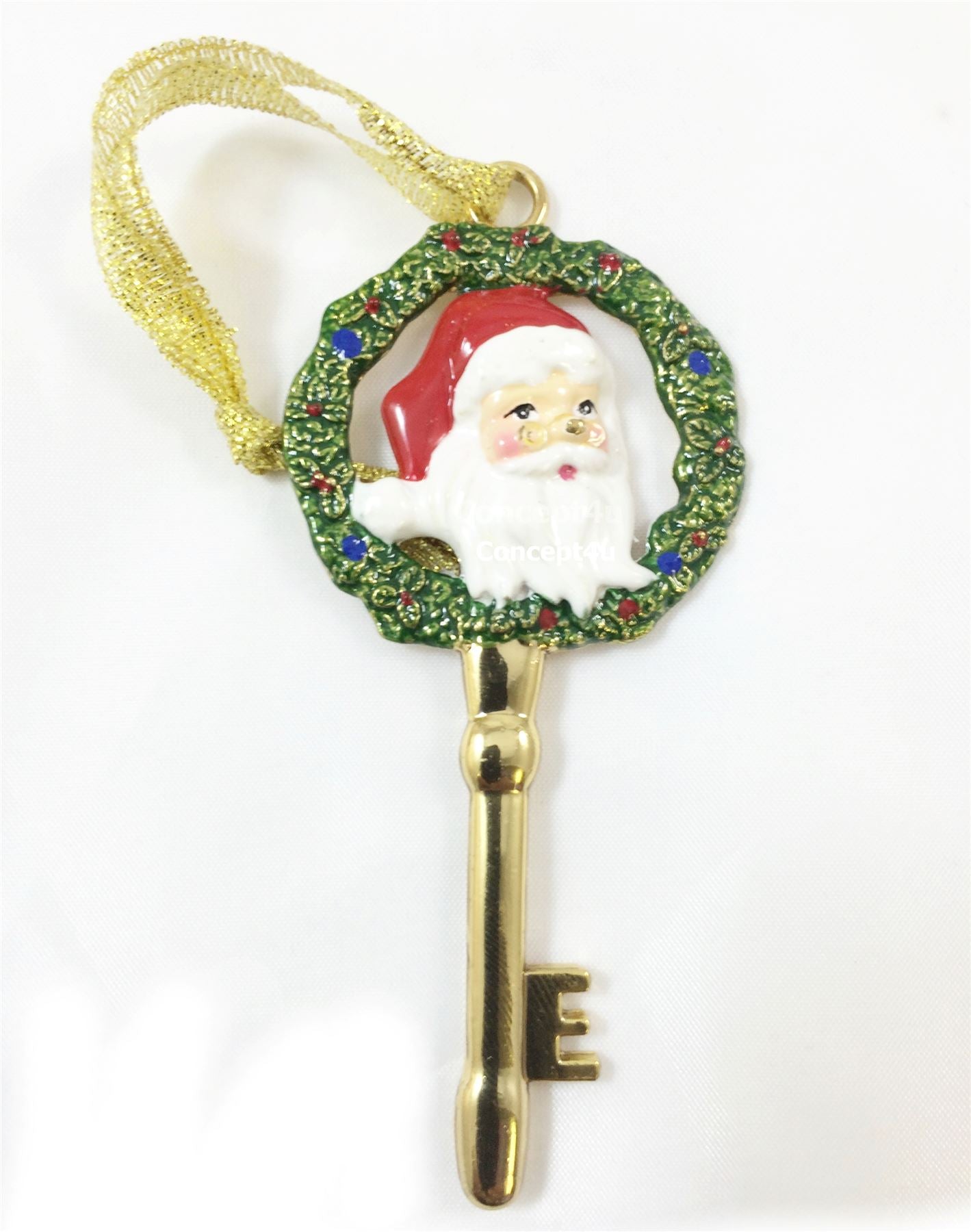 DELUXE FATHER CHRISTMAS SANTA MAGIC FRONT DOOR PEWTER KEY 5075. JD3441 \\\JD3441
