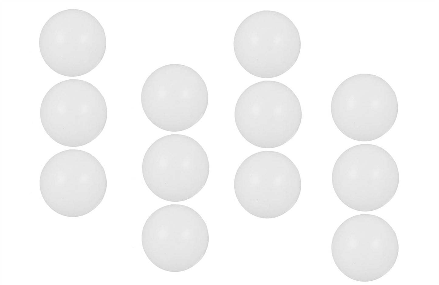 12 PACK PLAIN WHITE TABLE TENNIS BALLS PING PONG. JS1483 \\\JS1483