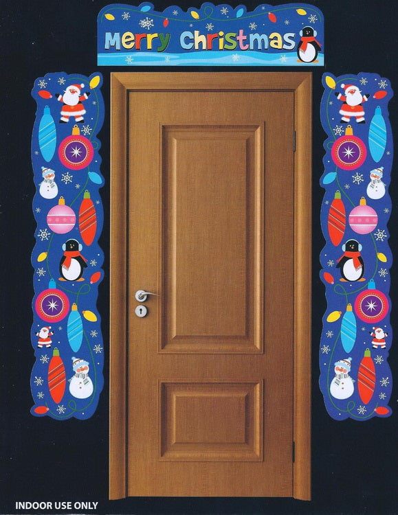 CHRISTMAS 3 PCS DOOR BORDER SET - XMAS CUTE DESIGN PARTY DECORATIONS BANNER. K051048 \\\K051048
