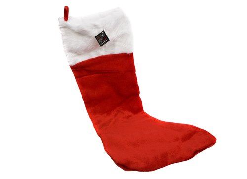 GIANT VELVET CHRISTMAS / XMAS SANTA STOCKING 82CM X 47CM (I.E. SANTA SACK IDE.... K451366 \\\K451366