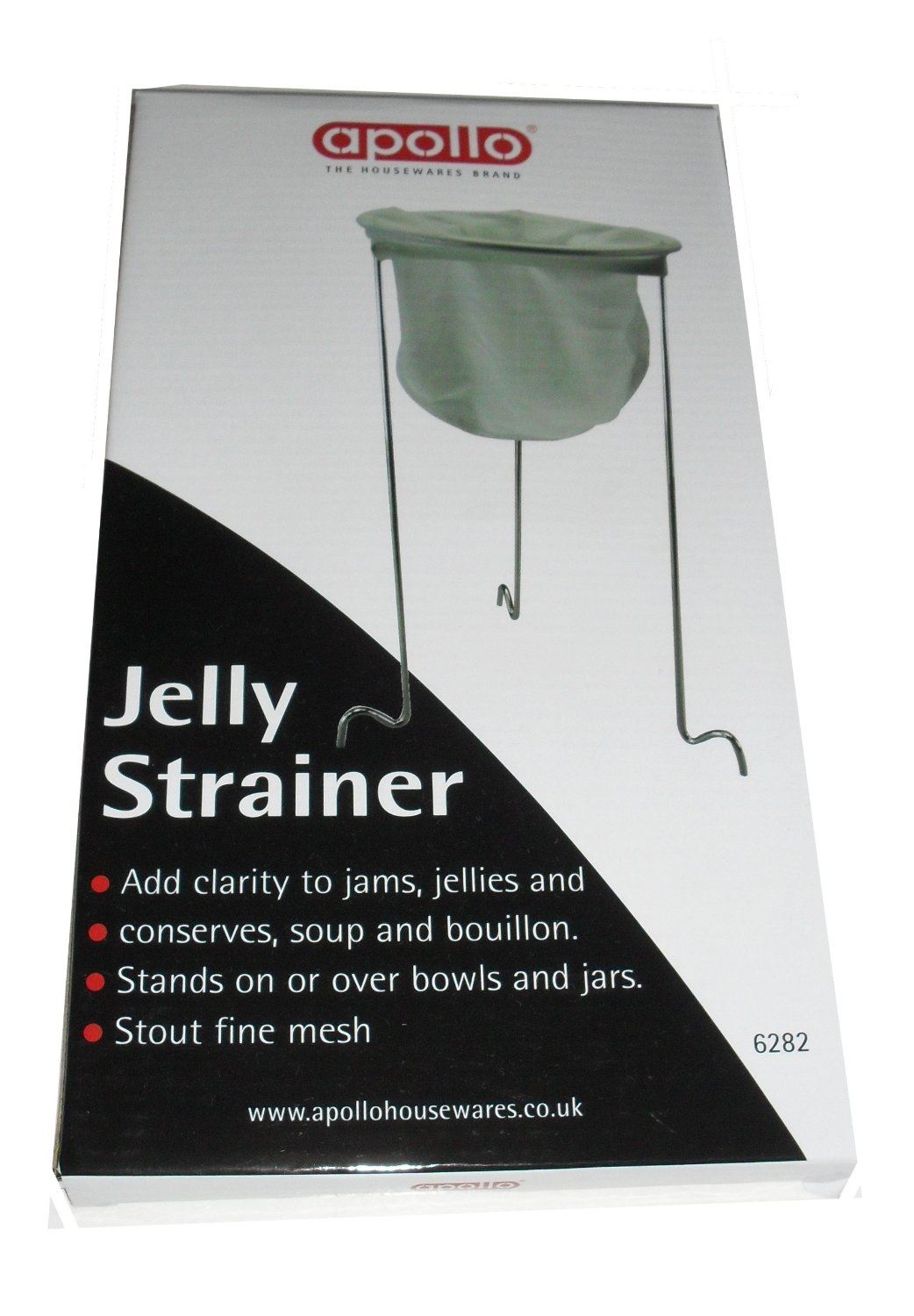 NEW BOXED STAINLESS STEEL  ~  MESH JELLY STRAINER WITH STAND FOR JAM SOUP APOLLO 9551. AP9551 \\\K6282