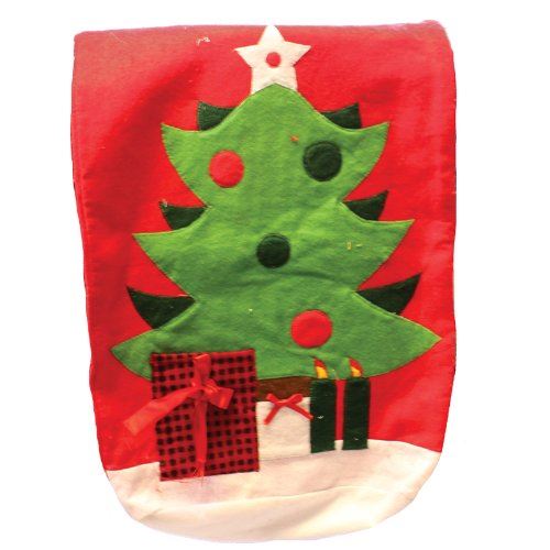 GIANT CHRISTMAS / XMAS FELT SANTA SACK 62CM X 39CM CHRISTMAS TREE DESIGN (I.E.... K8814 \\\K8814