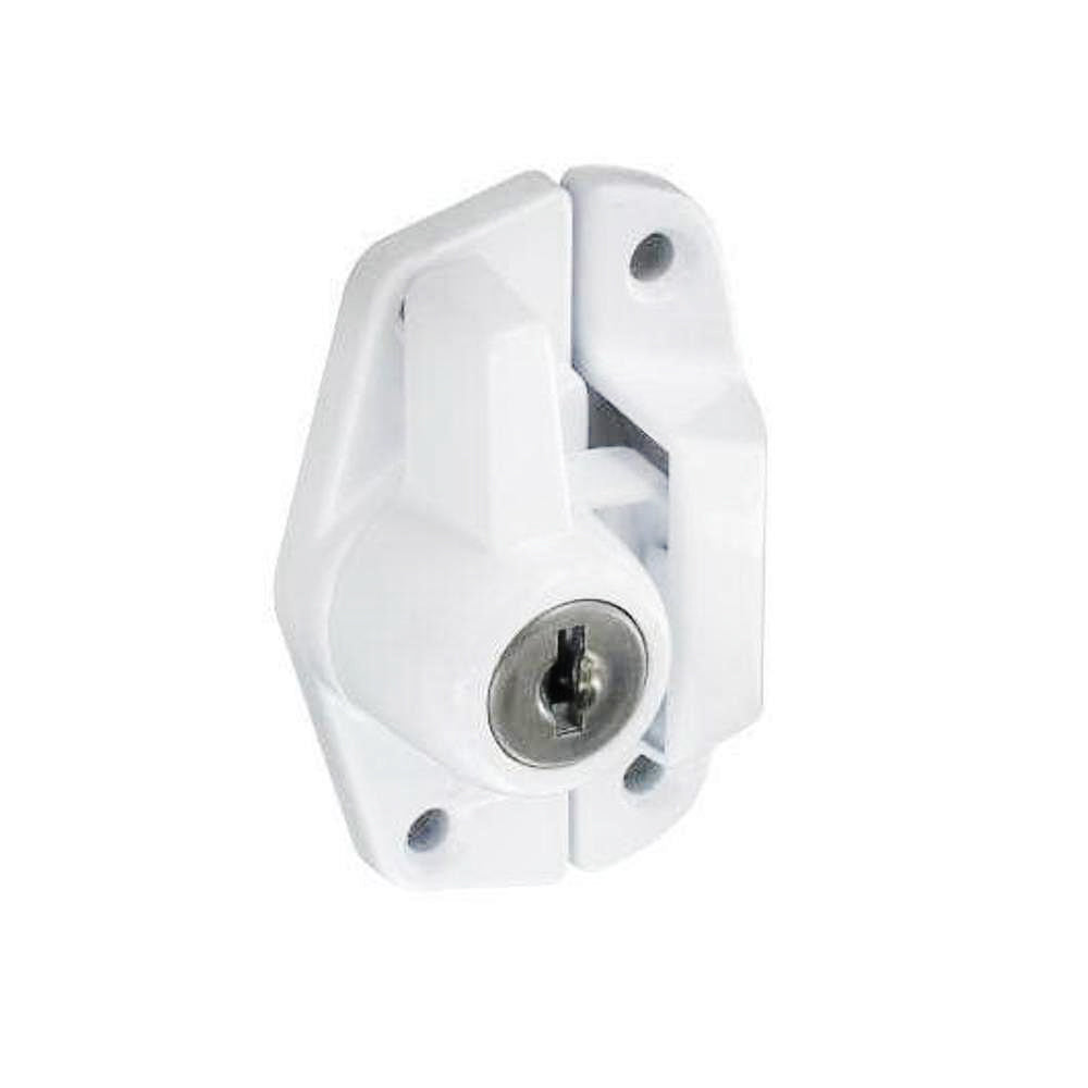 SECURIT S1031 LOCKING SASH WINDOW FASTENER WHITE 65MM. MP-S1031 \\\KD00001