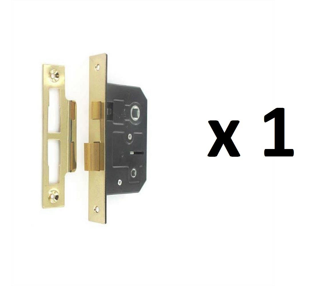 SECURIT S1834 BATHROOM LOCK BRASS PLATED 63MM. MP-S1834 \\\KD00075