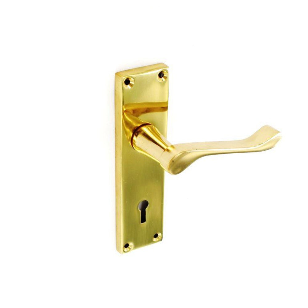 SECURIT S2204 VICTORIAN SELF COLOUR ROLL LOCK HANDLES 150MM     PAIR. MP-S2204 \\\KD00085