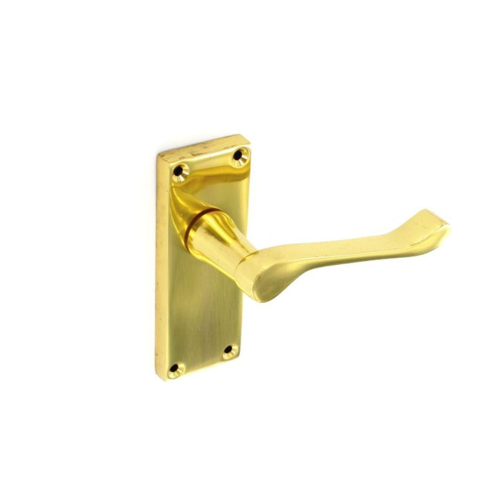SECURIT S2205 VICTORIAN SELF COLOUR ROLL LATCH HANDLES 105MM     PAIR. MP-S2205 \\\KD00086