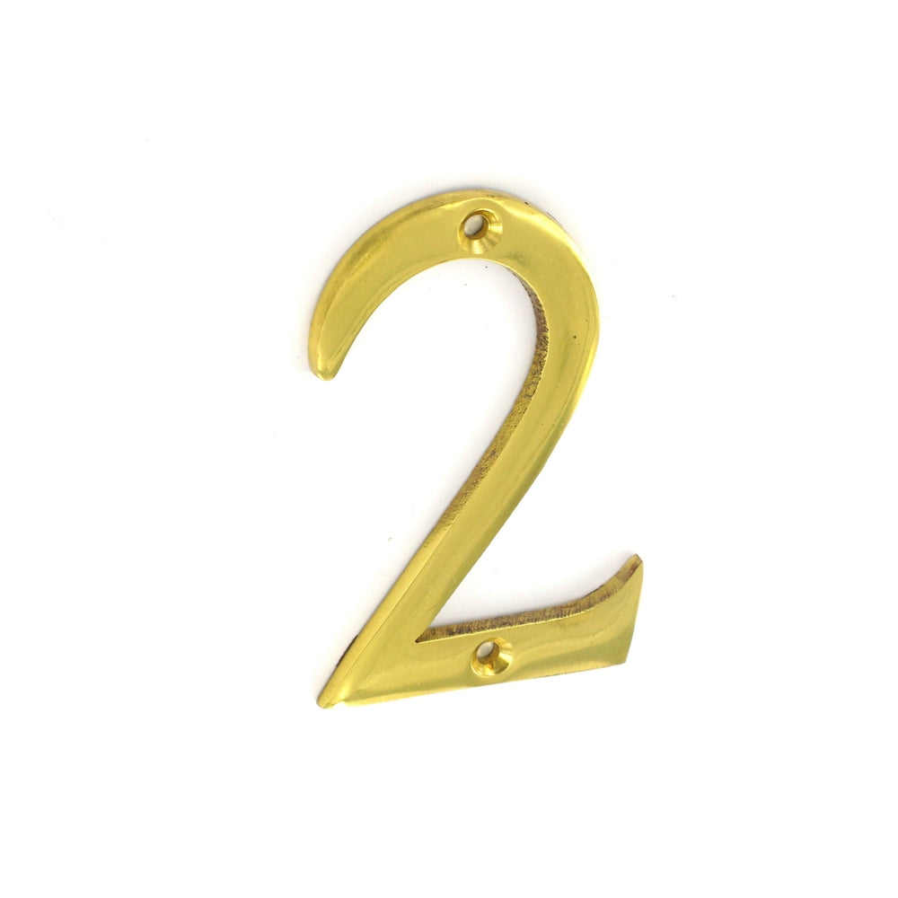 SECURIT S2502 BRASS NUMERAL NO.2 75MM. MP-S2502 \\\KD00103