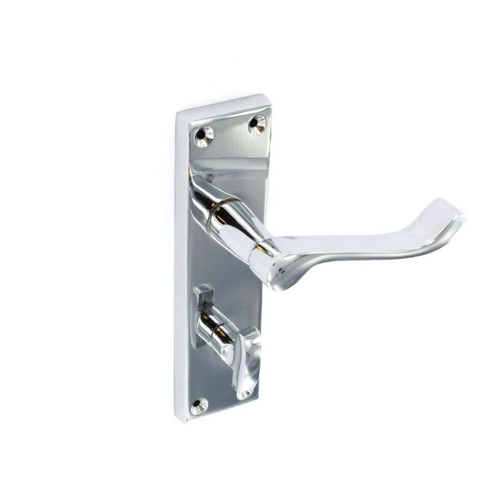 SECURIT S2702 CHROME SELF COLOUR ROLL BATH HANDLES 155MM PAIR. MP-S2702 \\\KD00131