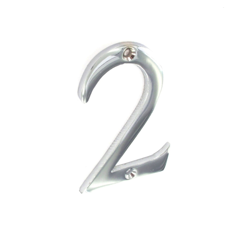 SECURIT S2962 CHROME NUMERAL NO.2 75MM. MP-S2962 \\\KD00148