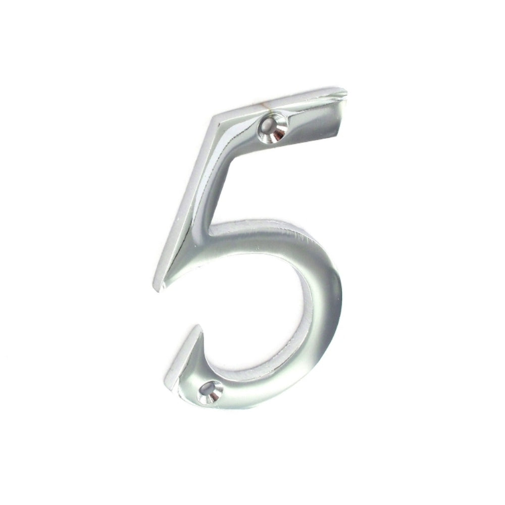 SECURIT S2965 CHROME NUMERAL NO.5 75MM. MP-S2965 \\\KD00151