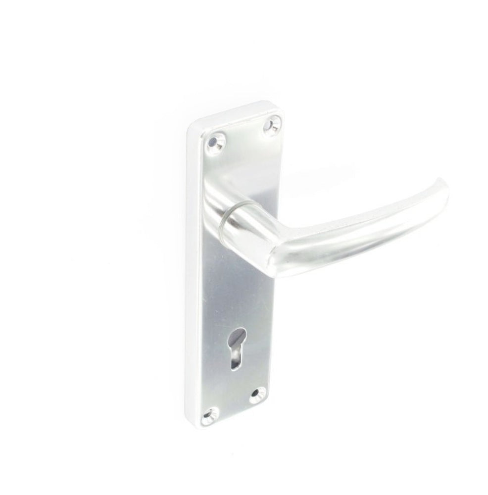 SECURIT S3071 ALUMINIUM LOCK HANDLES BRIGHT 150MM PAIR. MP-S3071 \\\KD00171