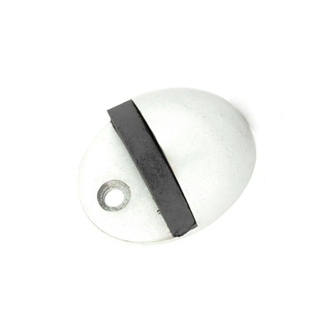 SECURIT S3155 ALUMINIUM OVAL DOOR STOP 50MM. MP-S3155 \\\KD00181