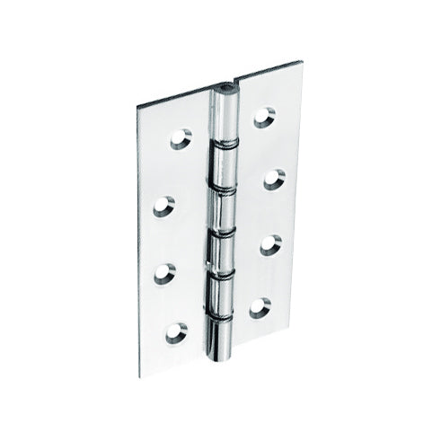 SECURIT S4155 CHROME PLATED BRASS HINGES DOUBLE STEEL WASHERED 100MM 2.0MM 4 X 2 5/8 PAIR. MP-S4155 \\\KD00191