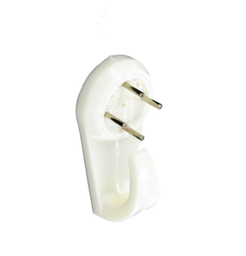 SECURIT S6209 HARD WALL PICTURE HOOKS WHITE 40MM 2/PK. MP-S6209 \\\KD00242