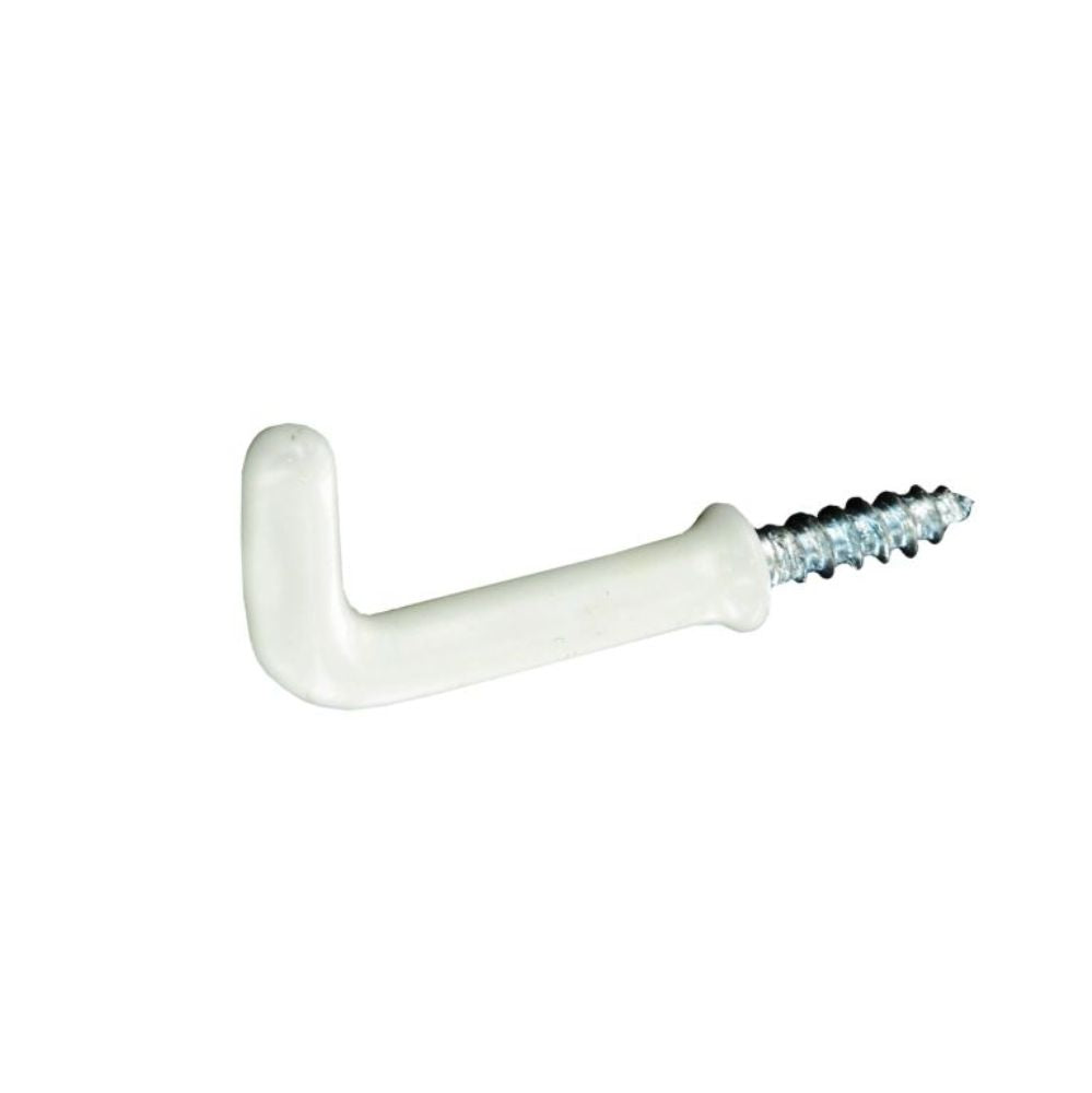 SECURIT S6305 SQUARE HOOK SHOULDERED WHITE 25MM 5/PK. MP-S6305 \\\KD00264