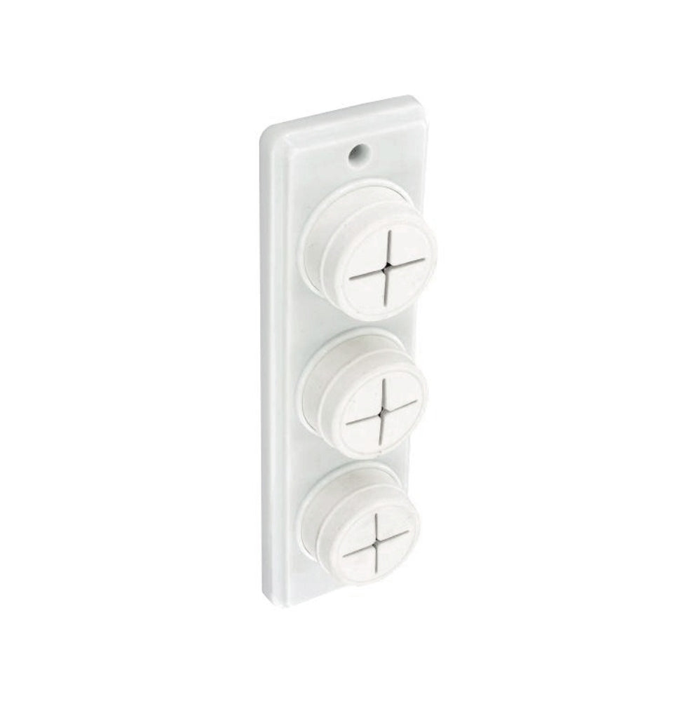 SECURIT S6362 TOWEL HOLDER WHITE TRIPLE. MP-S6362 \\\KD00279