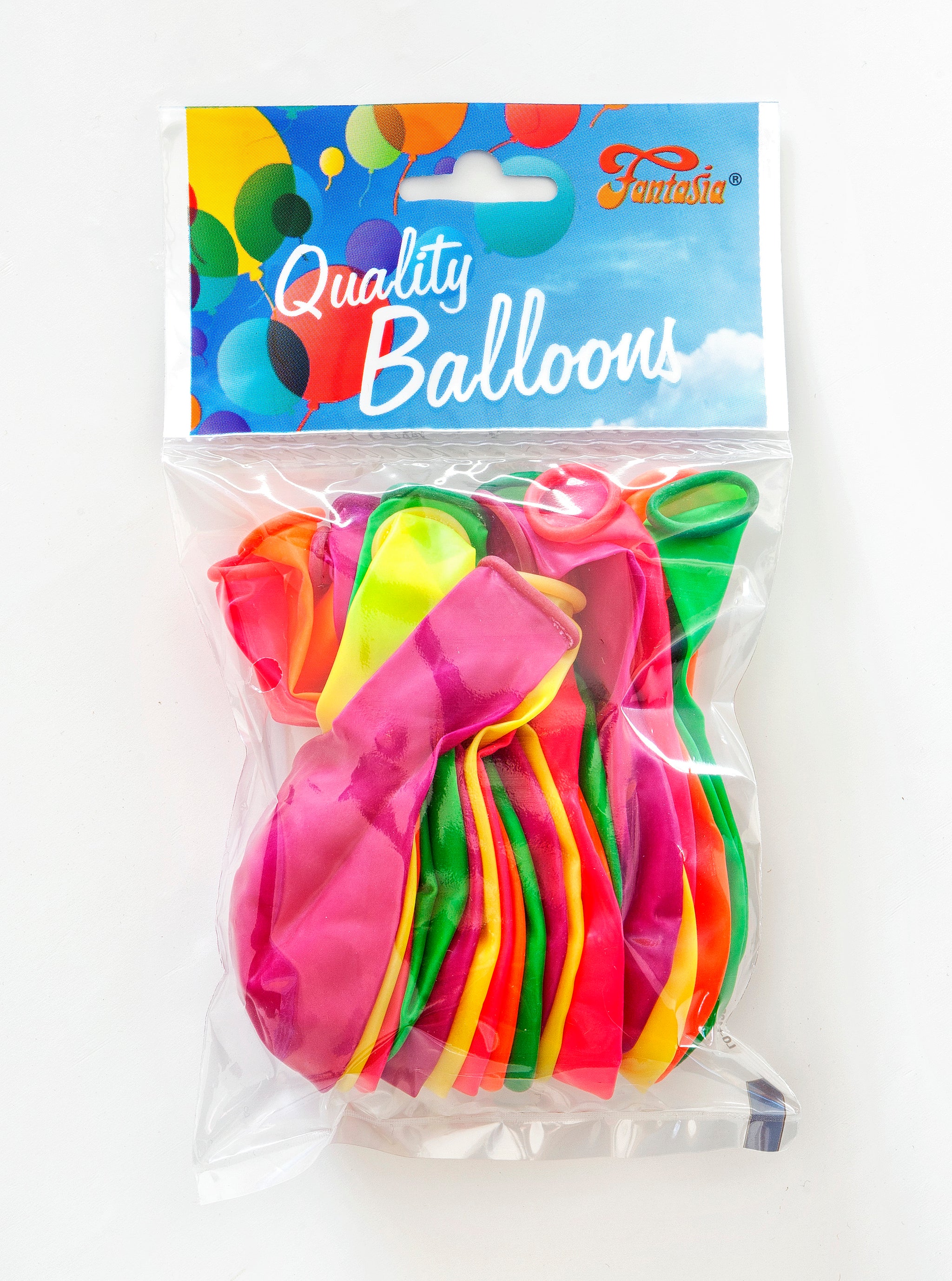 FANTASIA MULTICOLOUR NEON LATEX BALLOONS 20/PK. PBN11A \\\KD00304