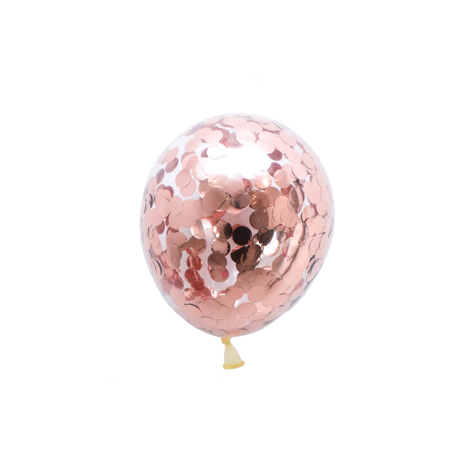 GLOBOS PAYASO ROSE GOLD CONFETTI PARTY BALLOONS 6/PK. CB01RG \\\KD00321