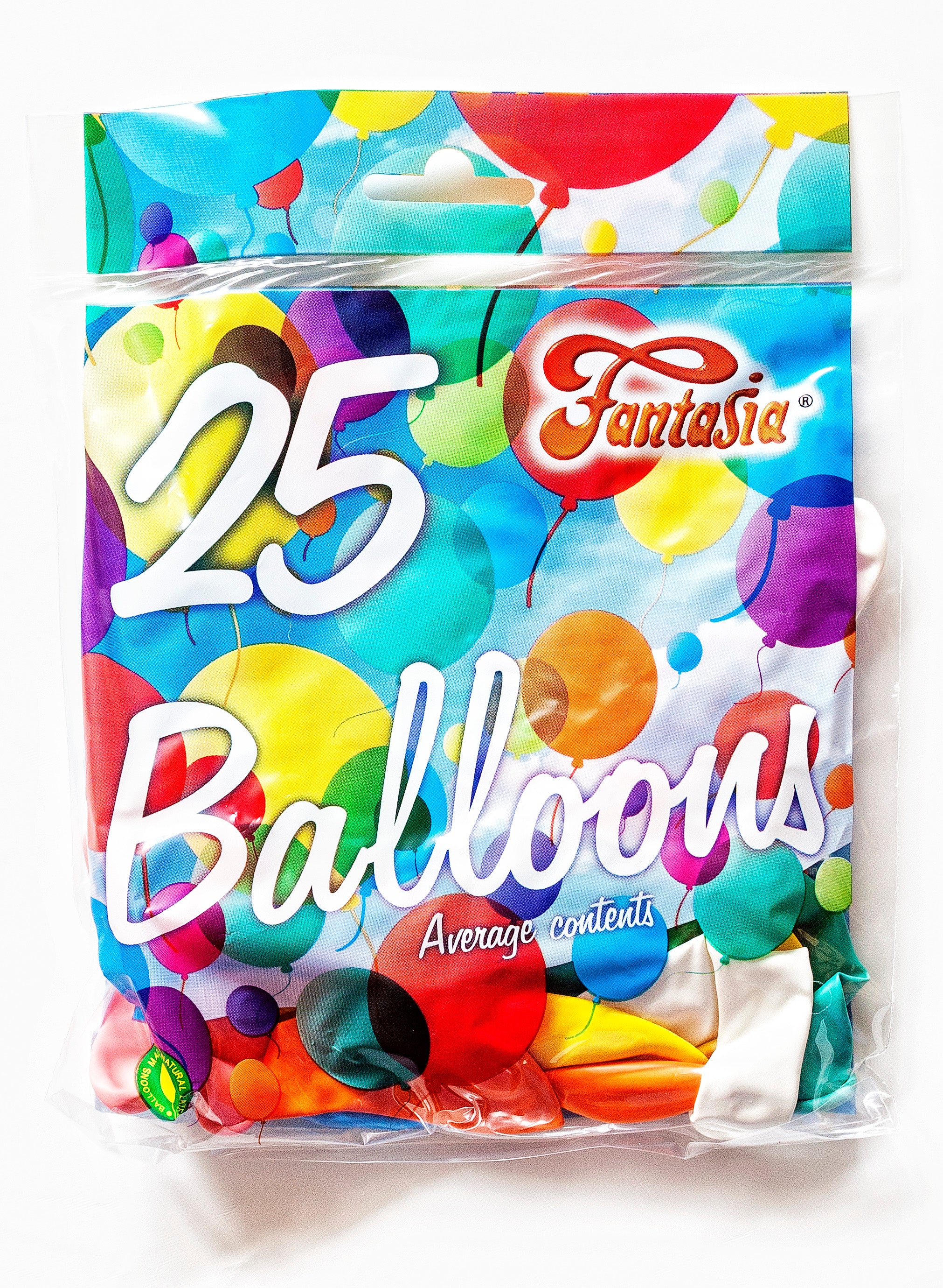 FANTASIA MULTICOLOUR PARTY BALLOONS 25/PK. PAK25L \\\KD00327