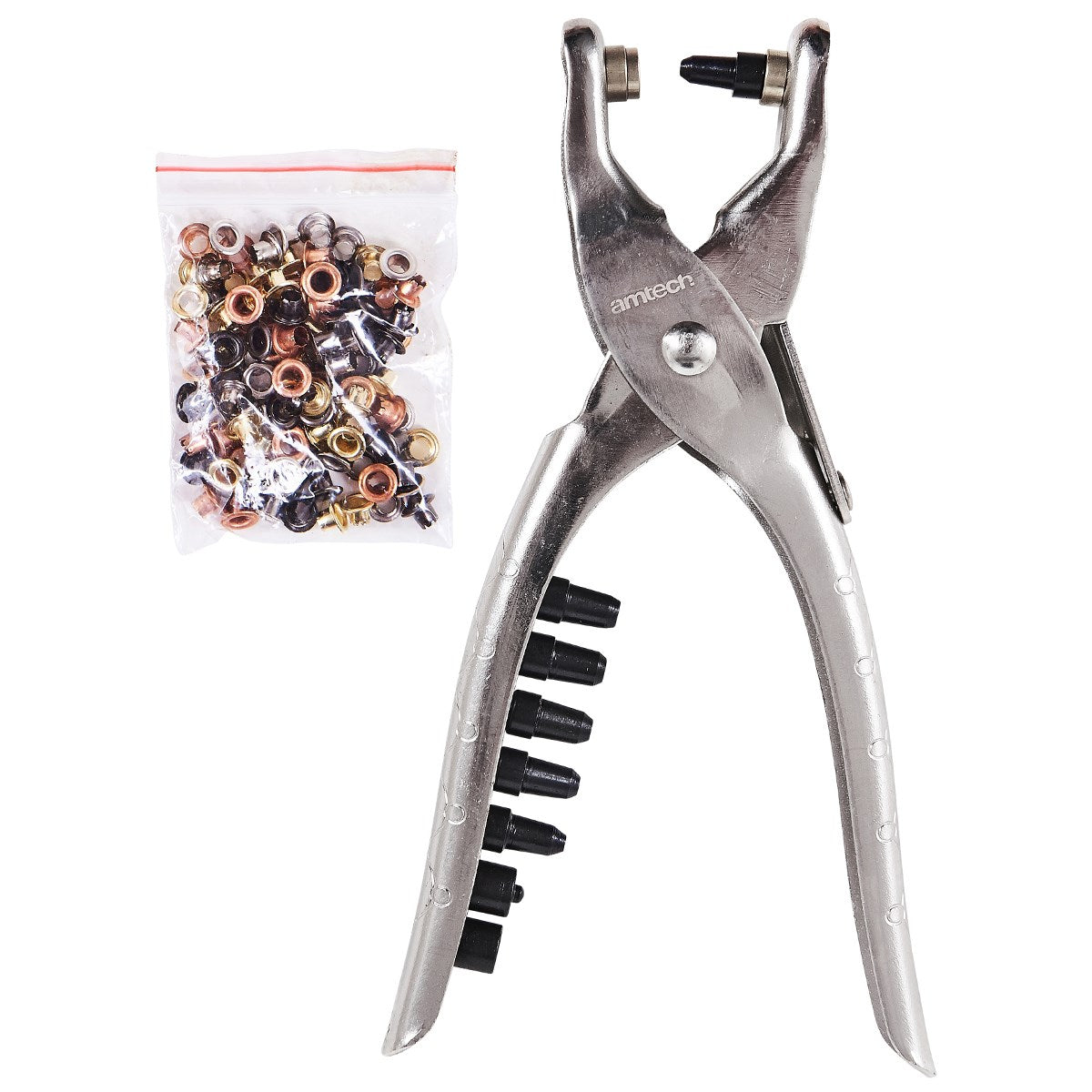 AMTECH INTERCHANGEABLE HOLE PUNCH & EYELET PLIER. AMB1450 \\\KD00348