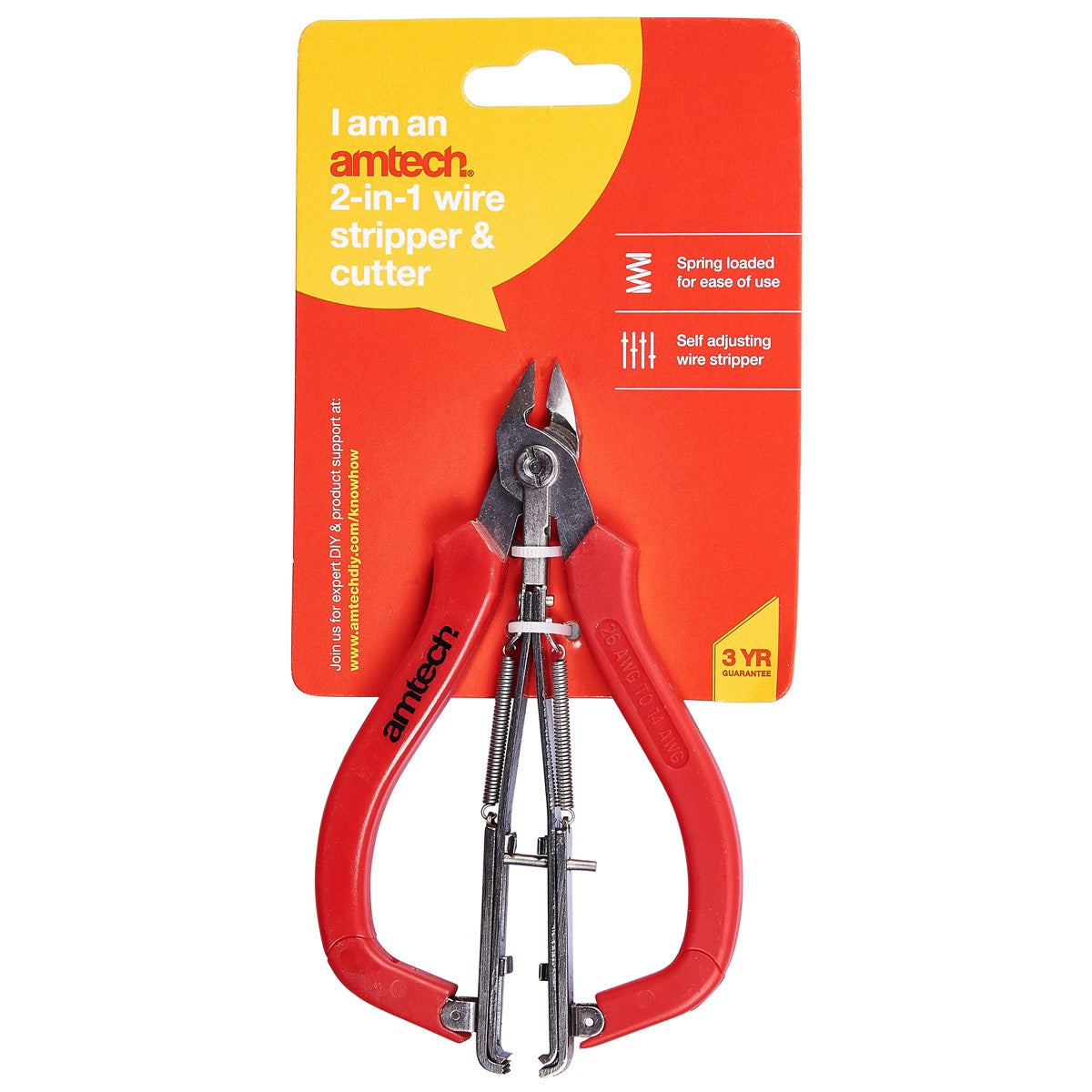 AMTECH 2-IN-1 WIRE STRIPPER AND CUTTER. AMB4265 \\\KD00360