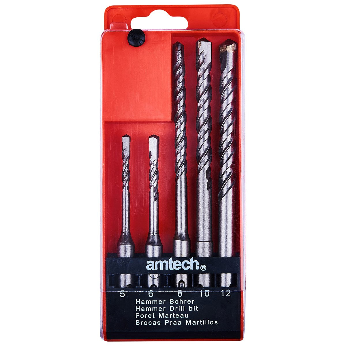 AMTECH SDS DRILL BIT SET 5/PCS. AMF0920 \\\KD00399
