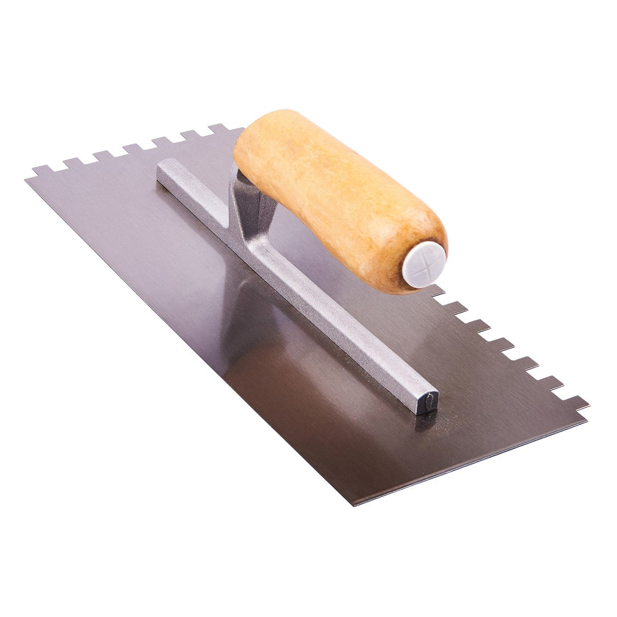 AMTECH WOODEN HANDLE NOTCHED FLOAT TROWEL 11 INCH. AMG1610 \\\KD00435