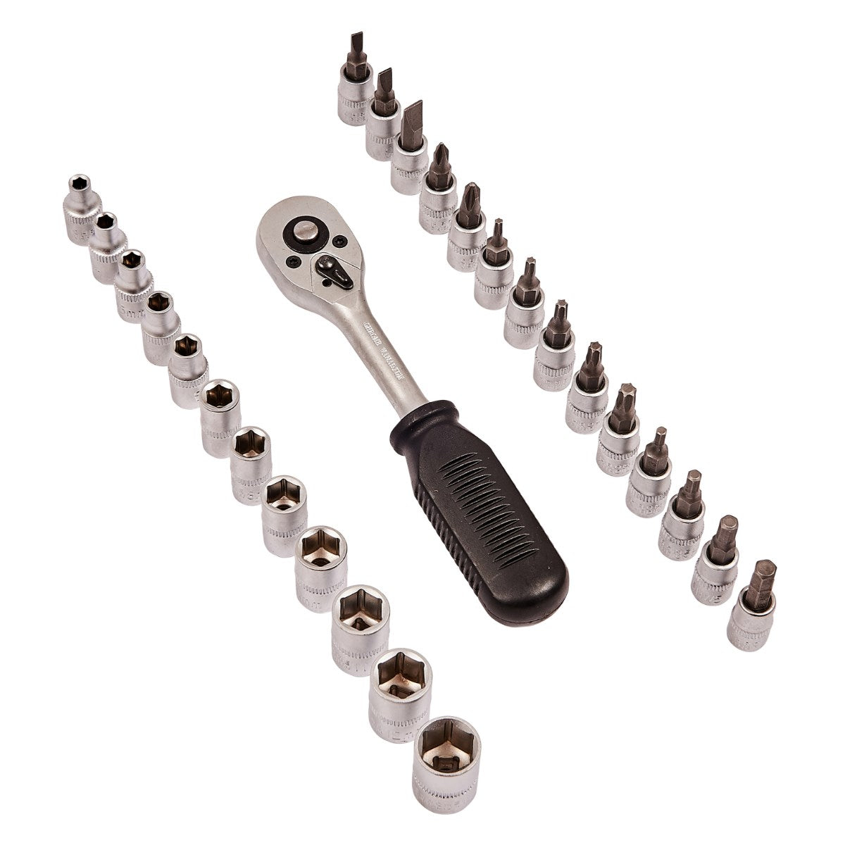 AMTECH 1/4 INCH DRIVE SOCKET AND BIT SET 27/PCS. AMI0225 \\\KD00454