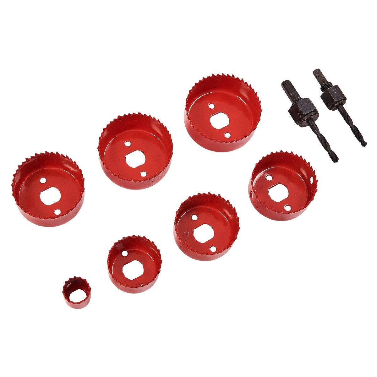 AMTECH HEAVY DUTY HOLE SAW SET - CARBON STEEL 9/PCS. AMM1625 \\\KD00495