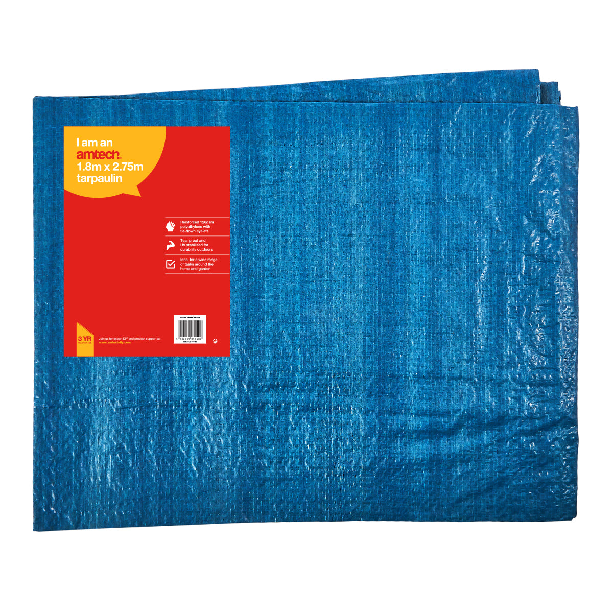 'AMTECH 120 GSM UV BLUE TARPAULIN 6' X 9' FT (1.8 X 2.75M)'||'. '||'AMS4780' \\\KD00548