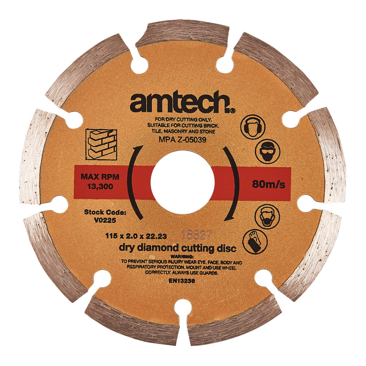 AMTECH DIAMOND CUTTING DISC 115MM. AMV0225 \\\KD00575