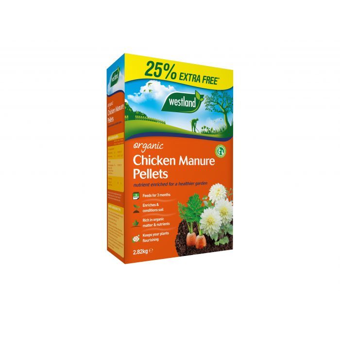 WESTLAND ORGANIC CHICKEN MANURE PELLETS 2.25KG + 25% EXTRA FREE. 20100421 \\\KD00589