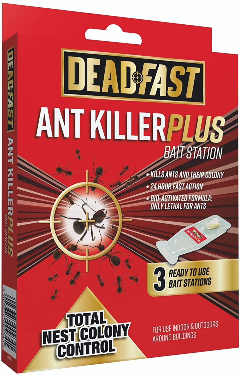 DEADFAST ANT KILLER PLUS BAIT STATION 3 X 4G. 20300502 \\\KD00601