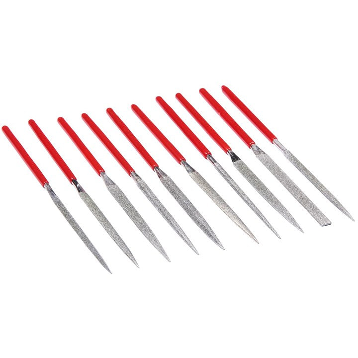 AMTECH DIAMOND NEEDLE FILE SET 10/PK. AME1870 \\\KD00623
