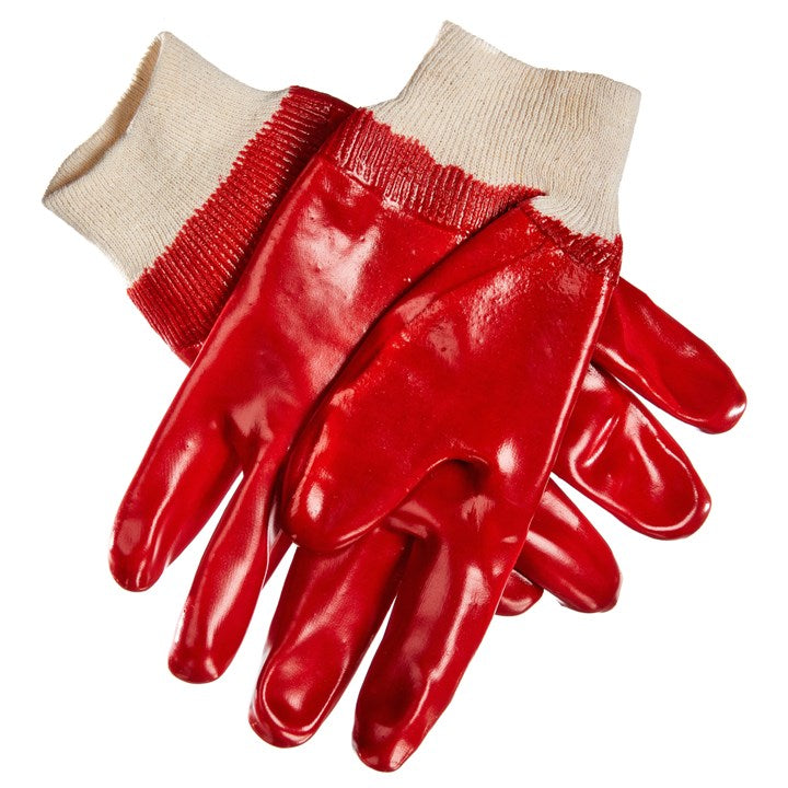 AMTECH HEAVY DUTY PVC WORK GLOVES -  LARGE (SIZE 9). AMN2401 \\\KD00661