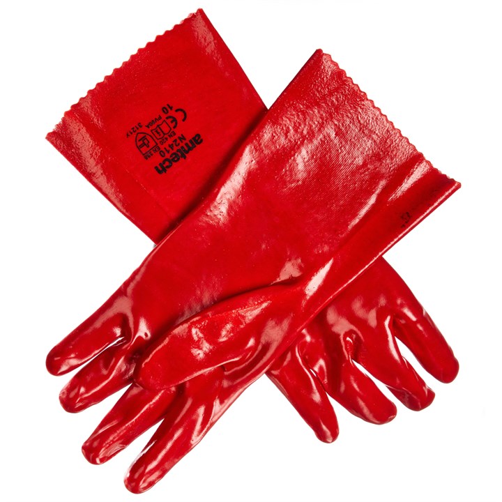AMTECH PVC GAUNTLET WORK GLOVE - XL (SIZE 10). AMN2410 \\\KD00662