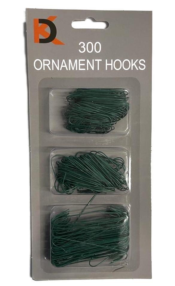 300 CHRISTMAS TREE ORNAMENT HOOKS GREEN ONLY. FF-06-300GR \\\KD00701