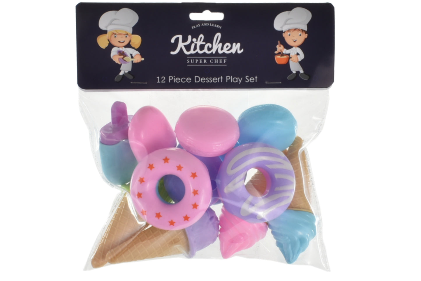 12PC ICE CREAM  DOUGHNUTS & MACAROONS. TY4191 \\\KD00746