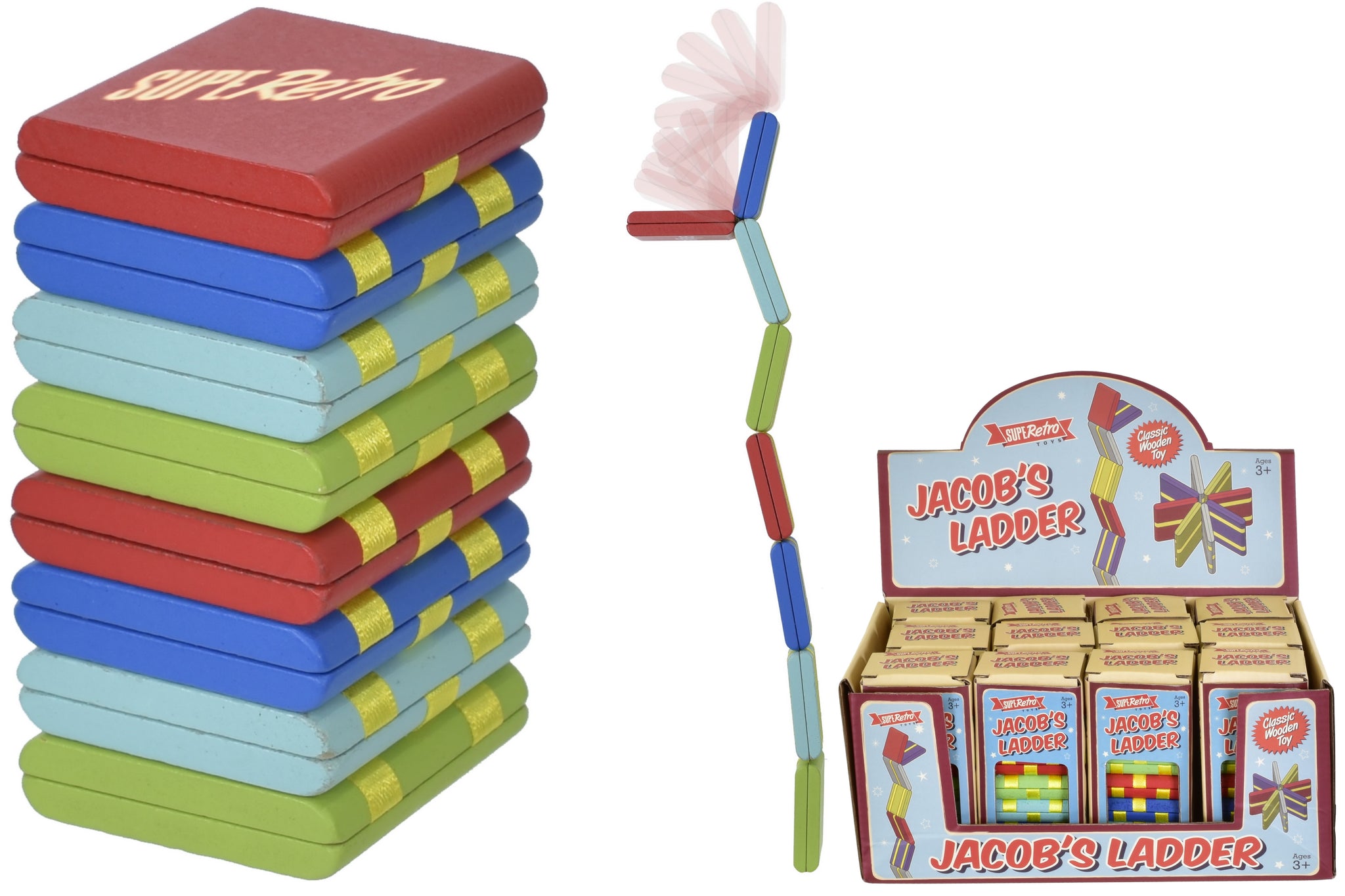 RETRO WOODEN JACOBS LADDER. TY6508 \\\KD00772