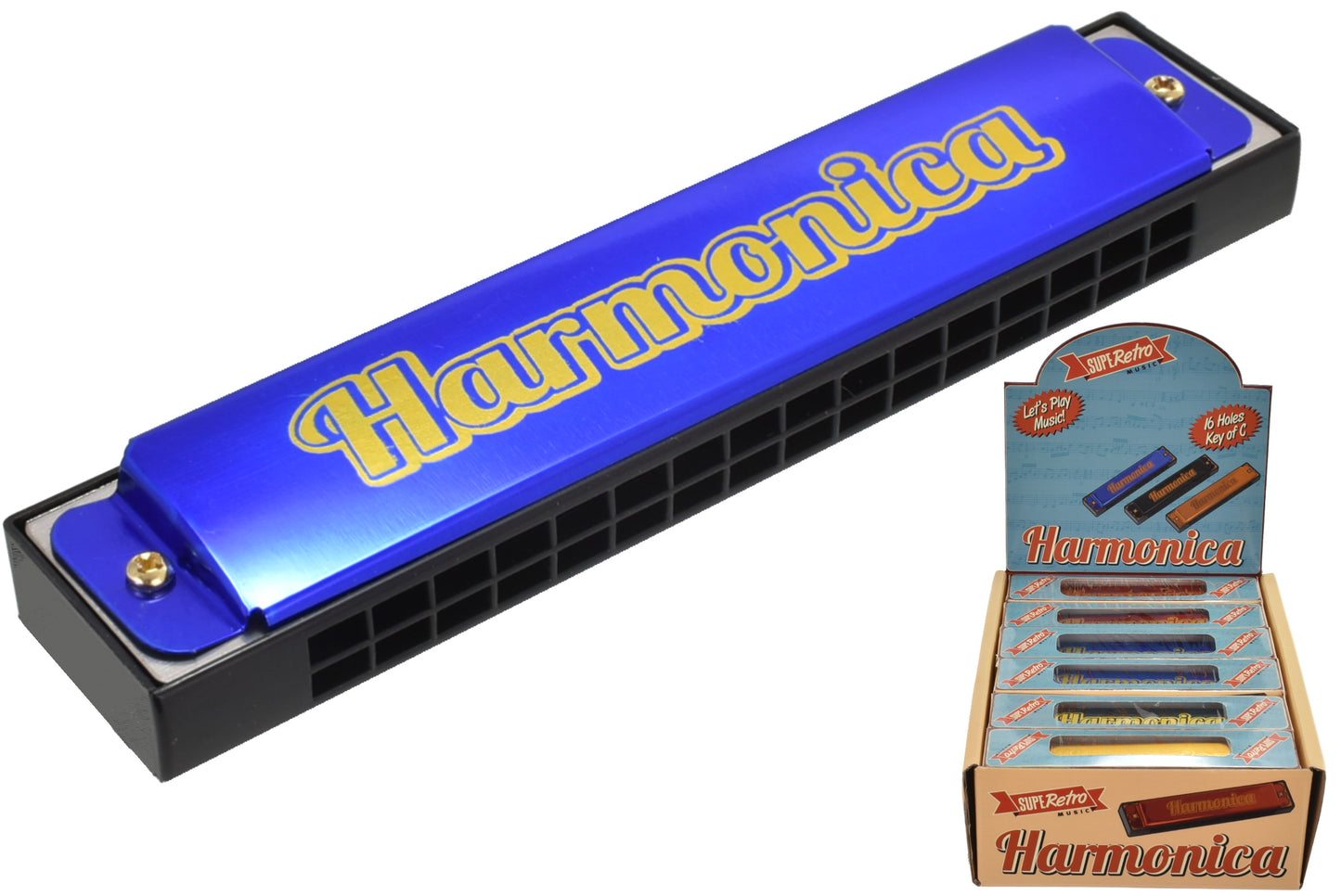 RETRO HARMONICA 16 HOLE. TY9677 \\\KD00788