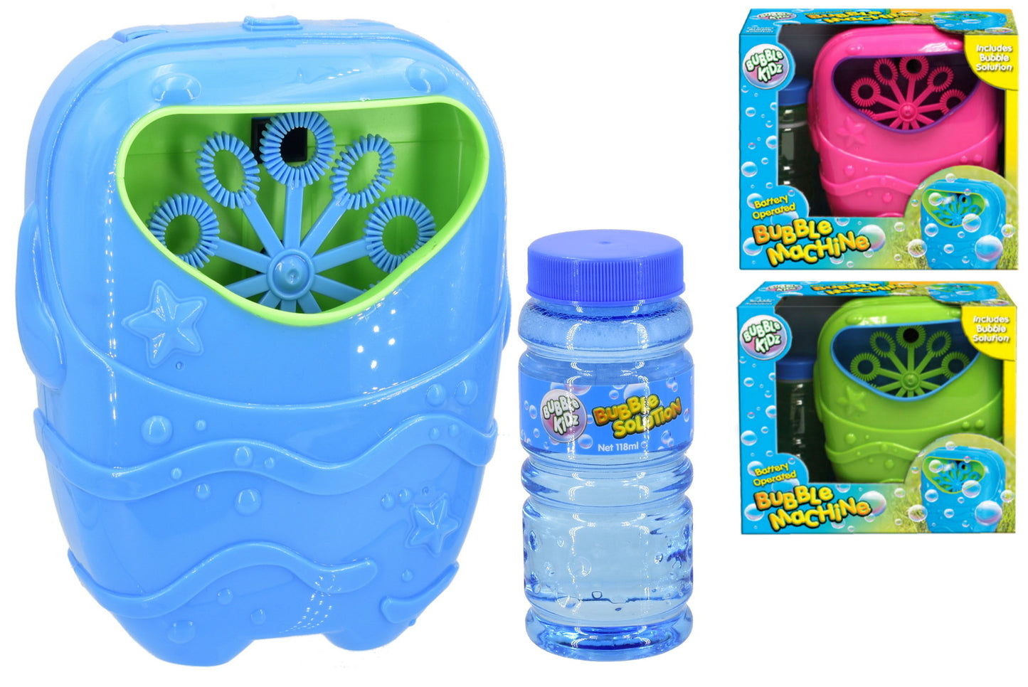 BUBBLE KIDZ BATTERY OPERATED BUBBLE MACHINE. TY7255 \\\KD00821