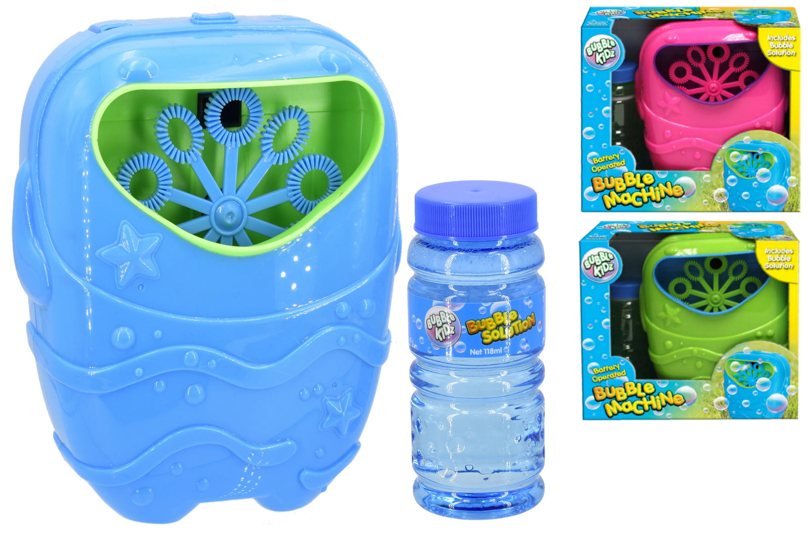 BUBBLE KIDZ BATTERY OPERATED BUBBLE MACHINE. TY7255 \\\KD00821