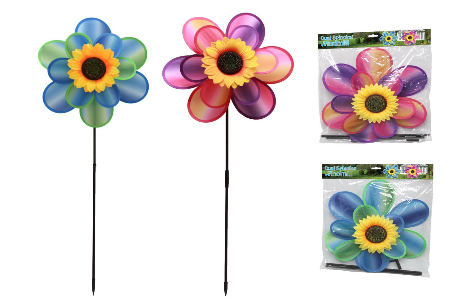 TIE DYE WINDMILL - DUAL SPINNING. TY8441 \\\KD00828