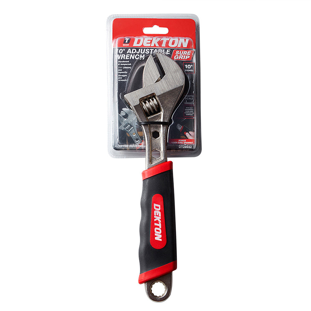 DEKTON SURE GRIP ADJUSTABLE SPANNER 10 INCH. DT20442 \\\KD00852