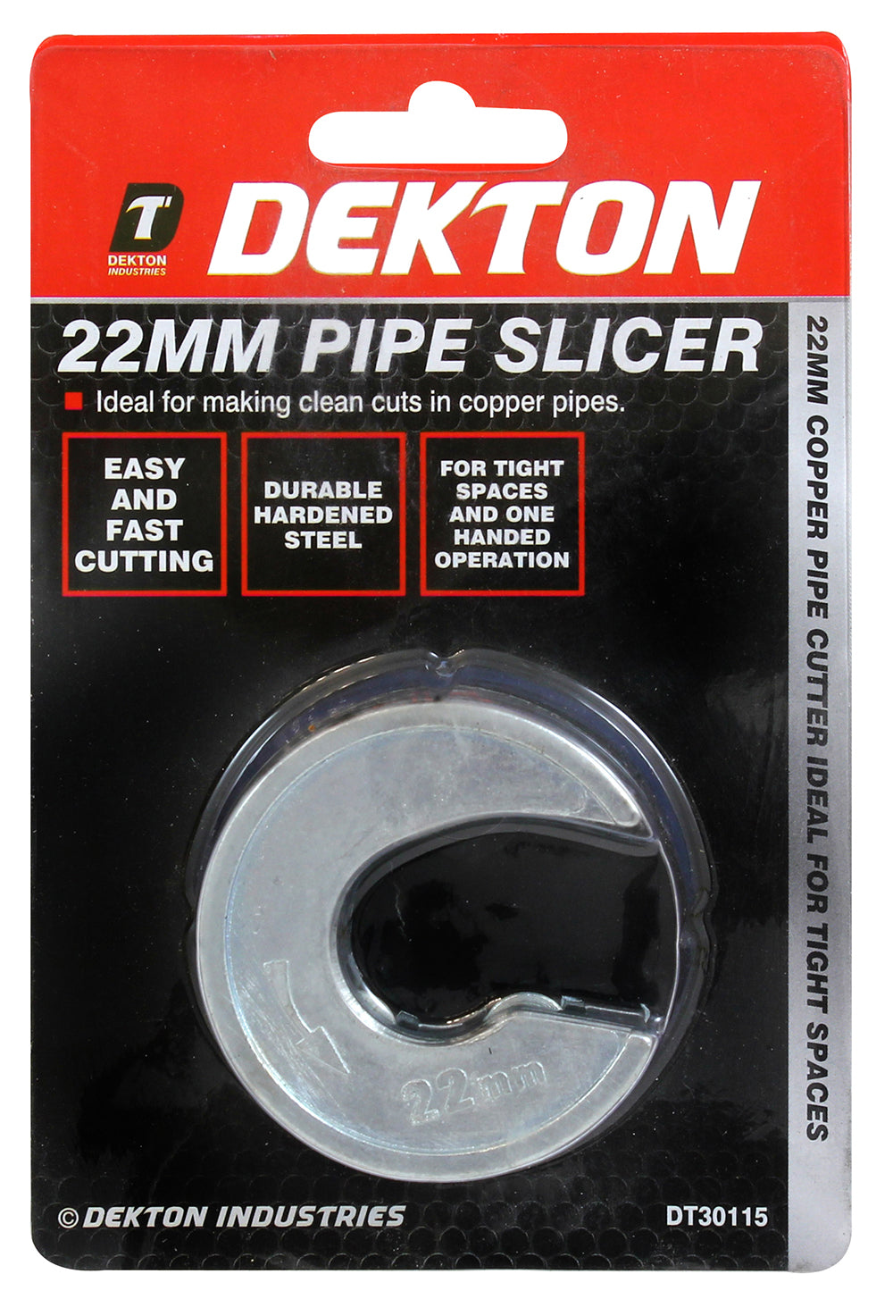 DEKTON PIPE SLICER / CUTTER 22MM. DT30115 \\\KD00863