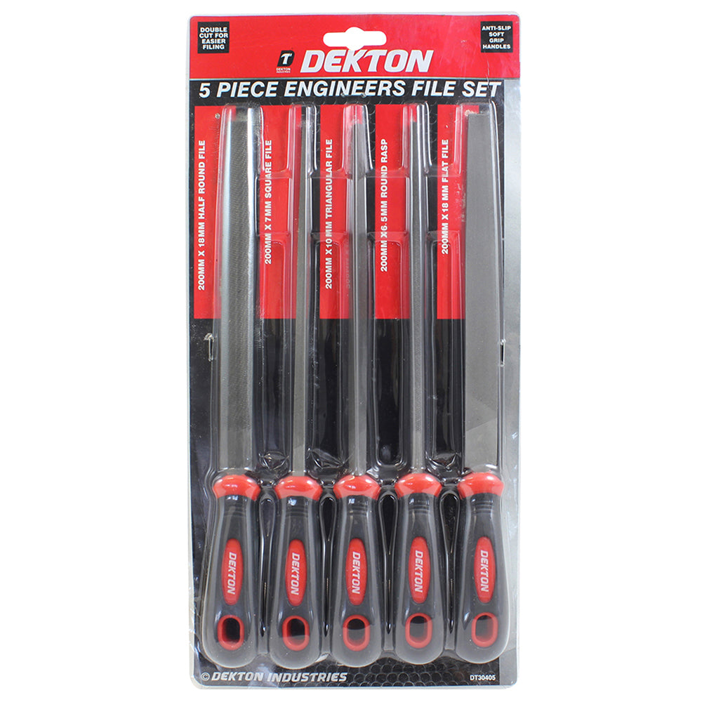 DEKTON ENGINEERS FILE SET 8 INCH / 200MM 5 PCS. DT30405 \\\KD00866